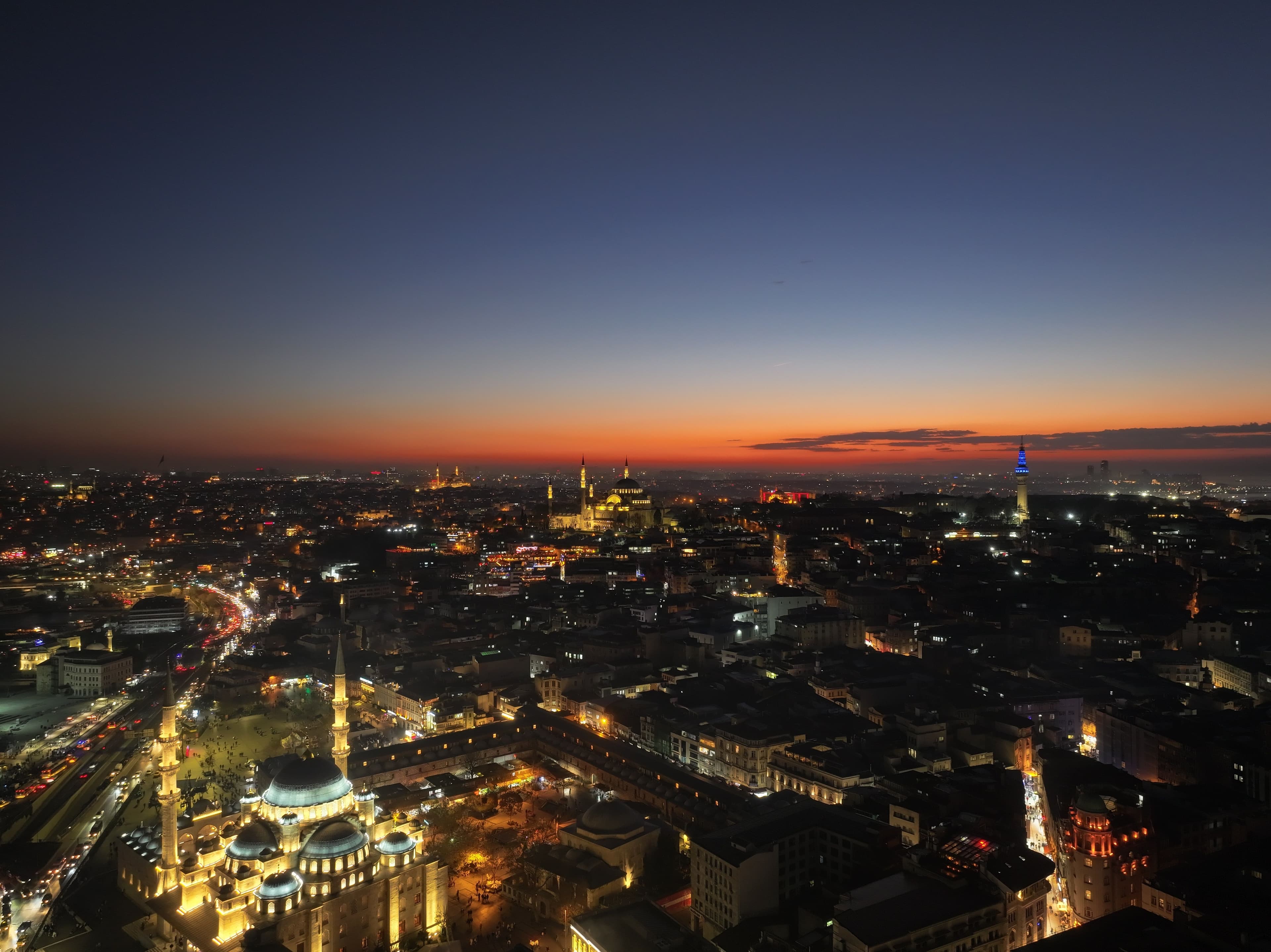 Luxury real estate — Istanbul at dusk